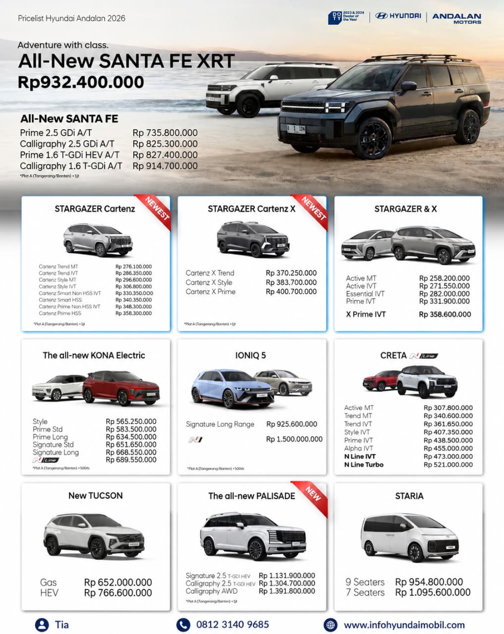 harga new hyundai bekasi